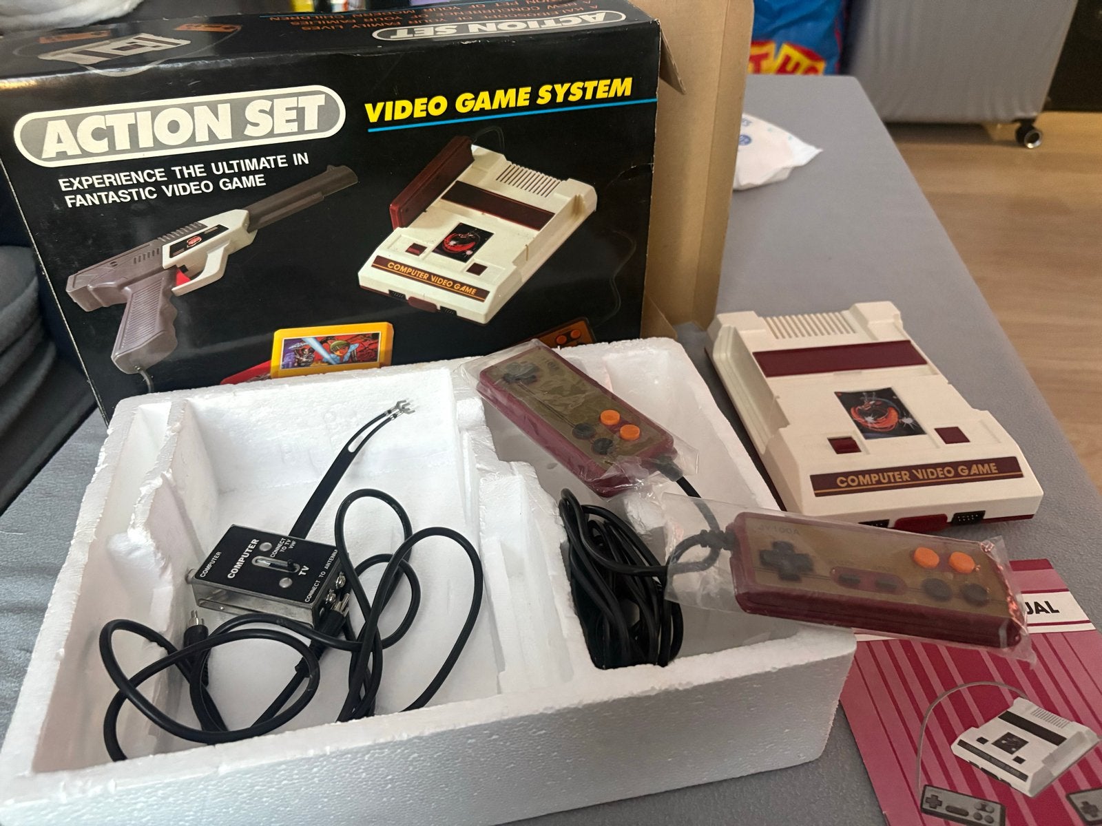 Action Set Video Game System - Niet getest, nette doos, Overige genres, 2 spelers, Ophalen of Verzenden, Vanaf 3 jaar