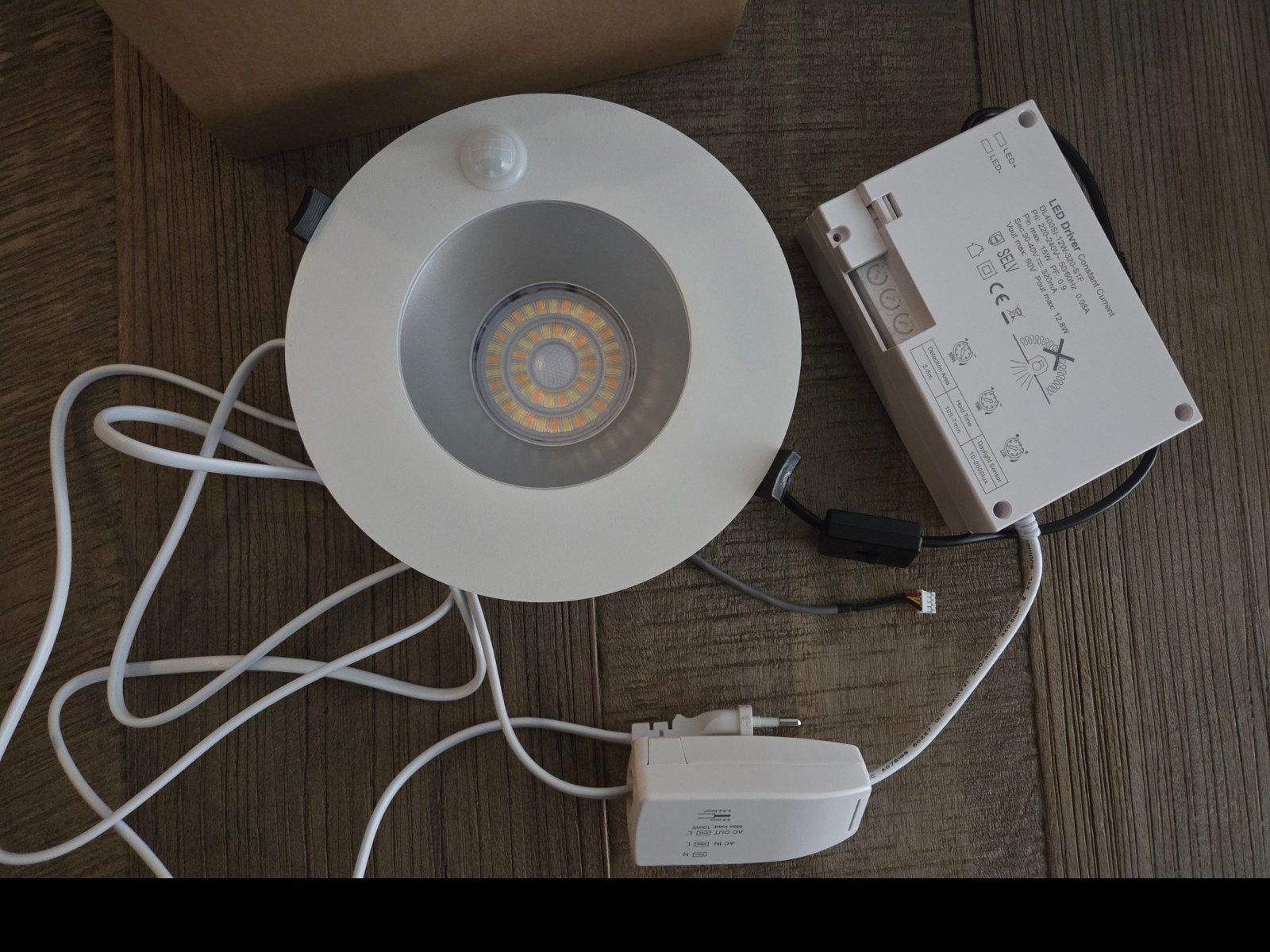 HELIOS 180+ sensor LED inbouwspot met bewegingssensor, Ophalen, Led-lamp, Nieuw, Overige merken