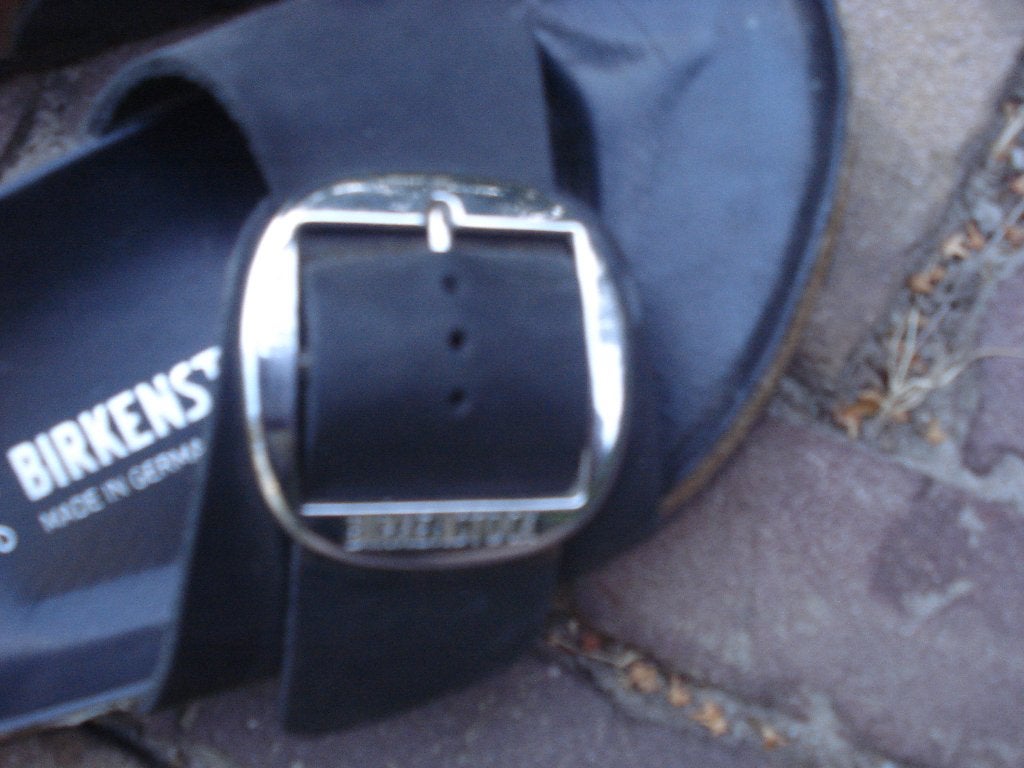 BIG BUCKLE BIRKENSTOCK ZWART 41 GRATIS VERZENDING PER POST, Kleding | Dames, Schoenen, Slippers, Verzenden, Zwart, Nieuw