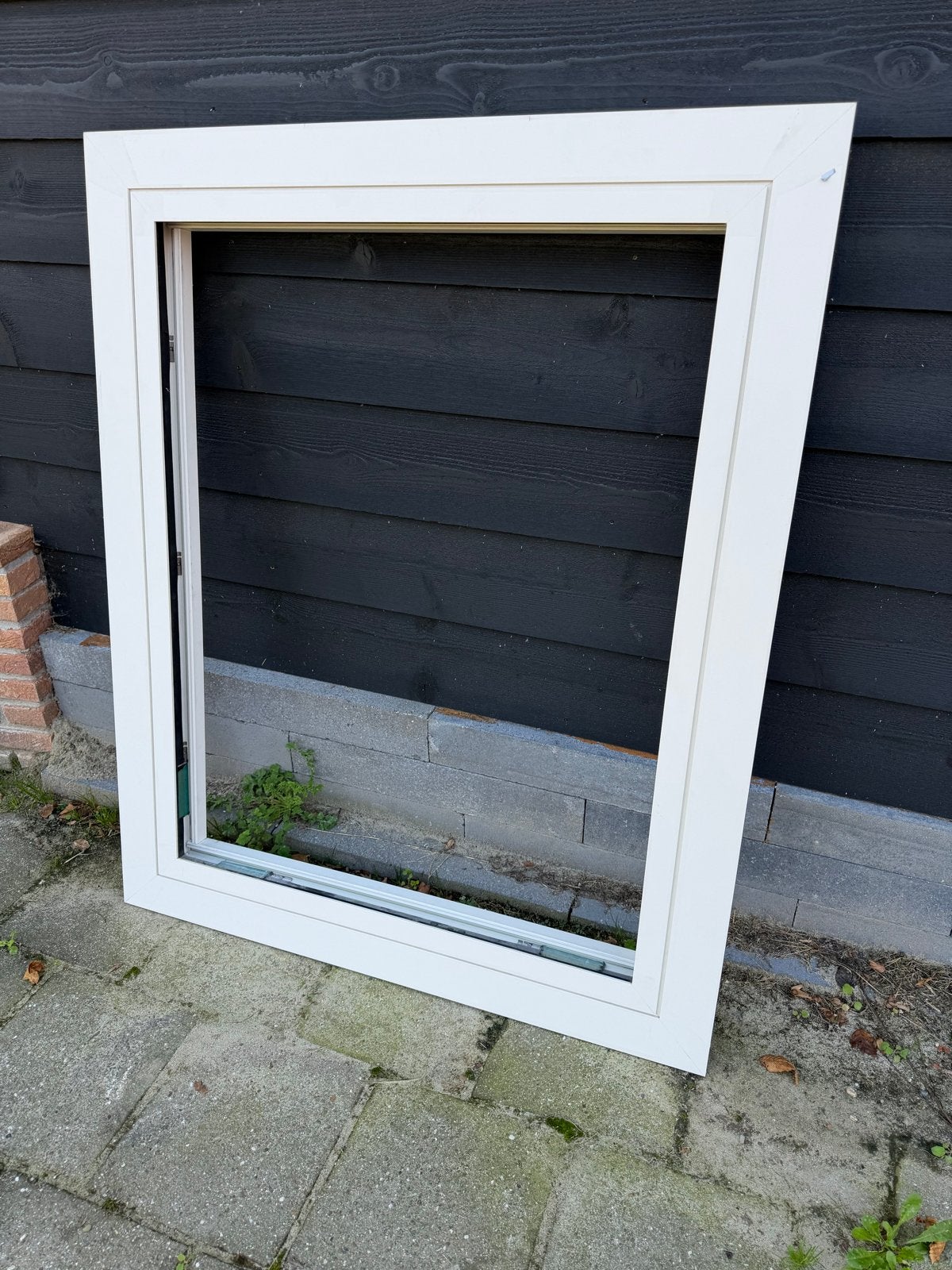 Aluminium kozijn 120x100cm met HR+++ triple glas, Ophalen, Gevelraam of Ruit, 80 tot 120 cm, Zo goed als nieuw