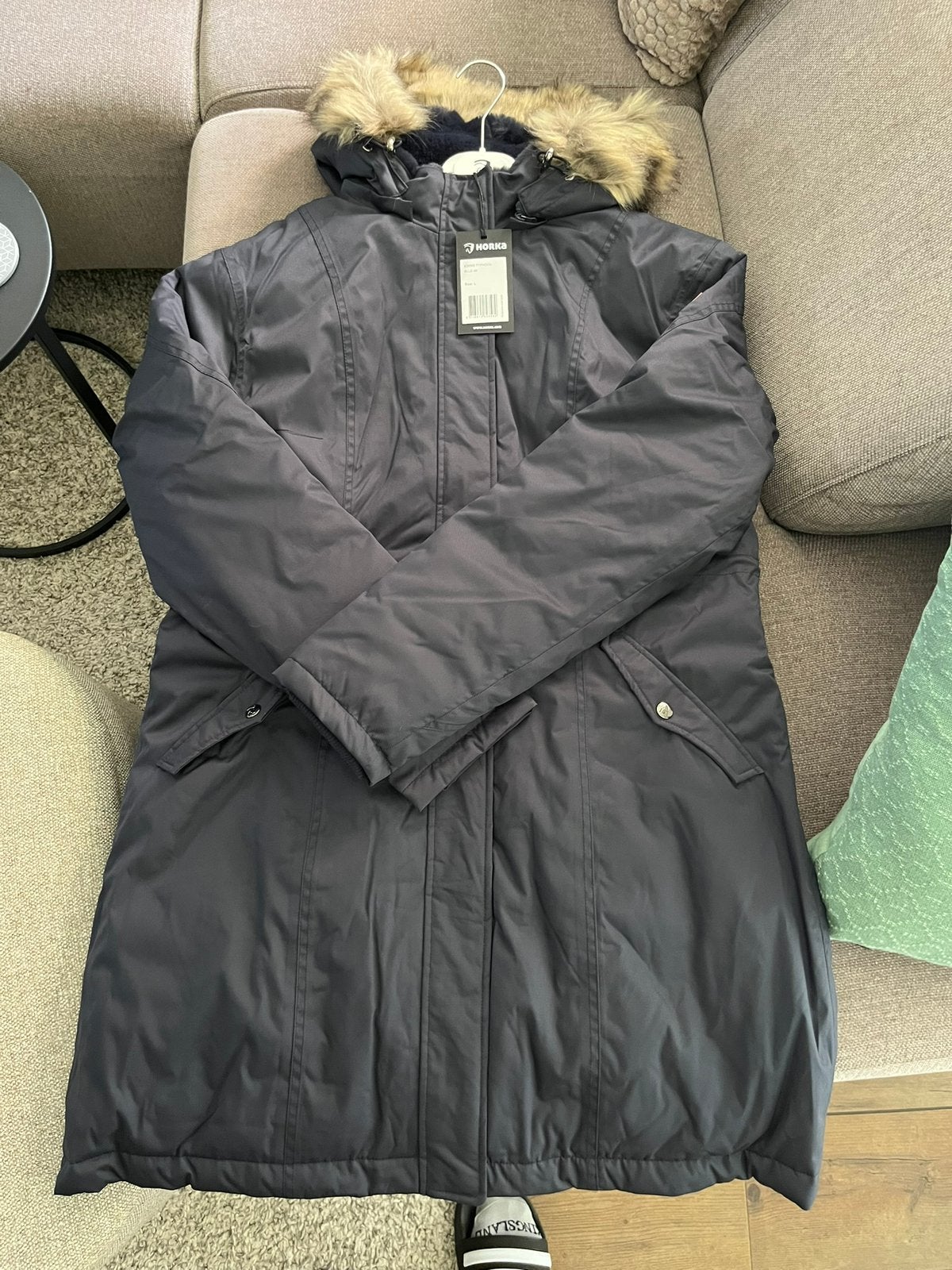 NIEUW Horka winterjas maat M en L blauw, Dieren en Toebehoren, Paardrijkleding, Ophalen of Verzenden, Nieuw, Bovenkleding