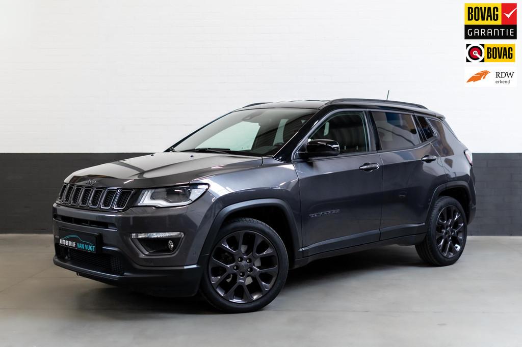 Jeep Compass 1.3T Limited S-versie, Climate, Apple-Android e, Gebruikt, Zwart, 4 cilinders, 150 pk
