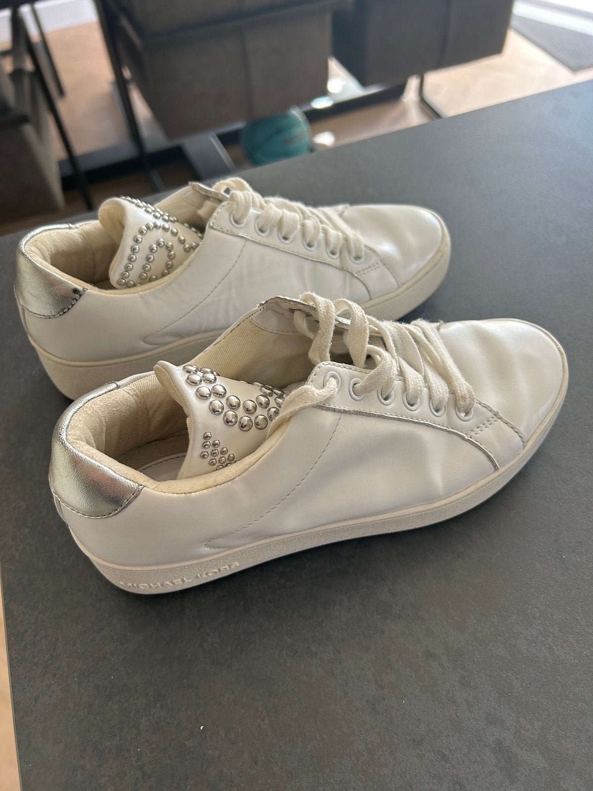 Michael Kors sneakers, maat 36 of 37, Ophalen of Verzenden, Gedragen, Wit, Sneakers of Gympen