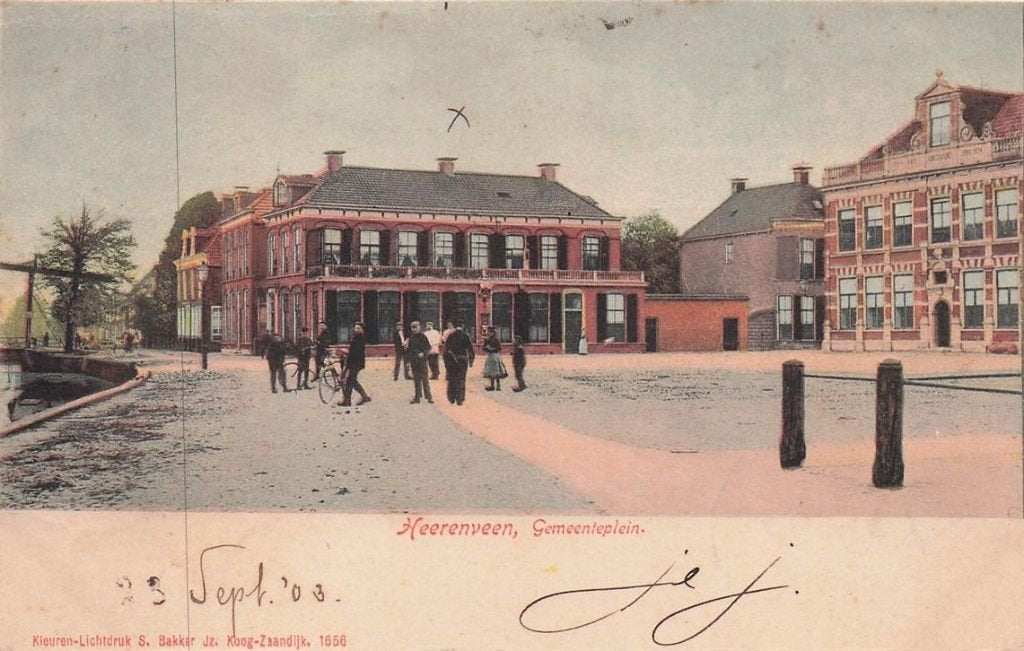 703-442-025 Heerenveen Gemeenteplein, Verzenden, Voor 1920, Friesland