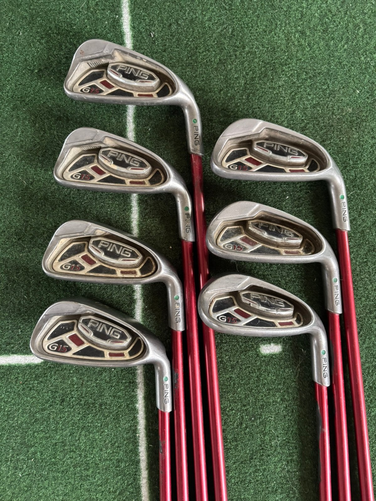 Ping G15 Ijzerset | 5/SW | SR Flex | Green Dot, Ping, Set, Zo goed als nieuw, Ping