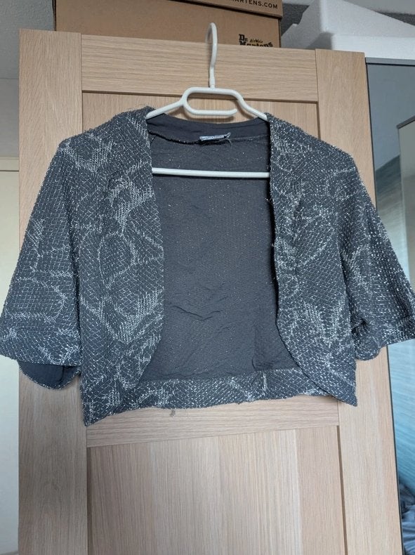 Bolero met zilveren glitter, Maat 38/40 (M), Bonprix, Verzenden, Zo goed als nieuw