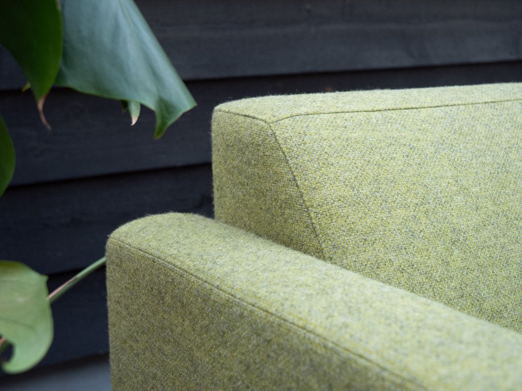 Artifort Mare | 2,5 zits design bank Groen wol | NIEUWSTAAT!, Tweepersoons, 75 tot 100 cm, Ophalen of Verzenden, Zo goed als nieuw