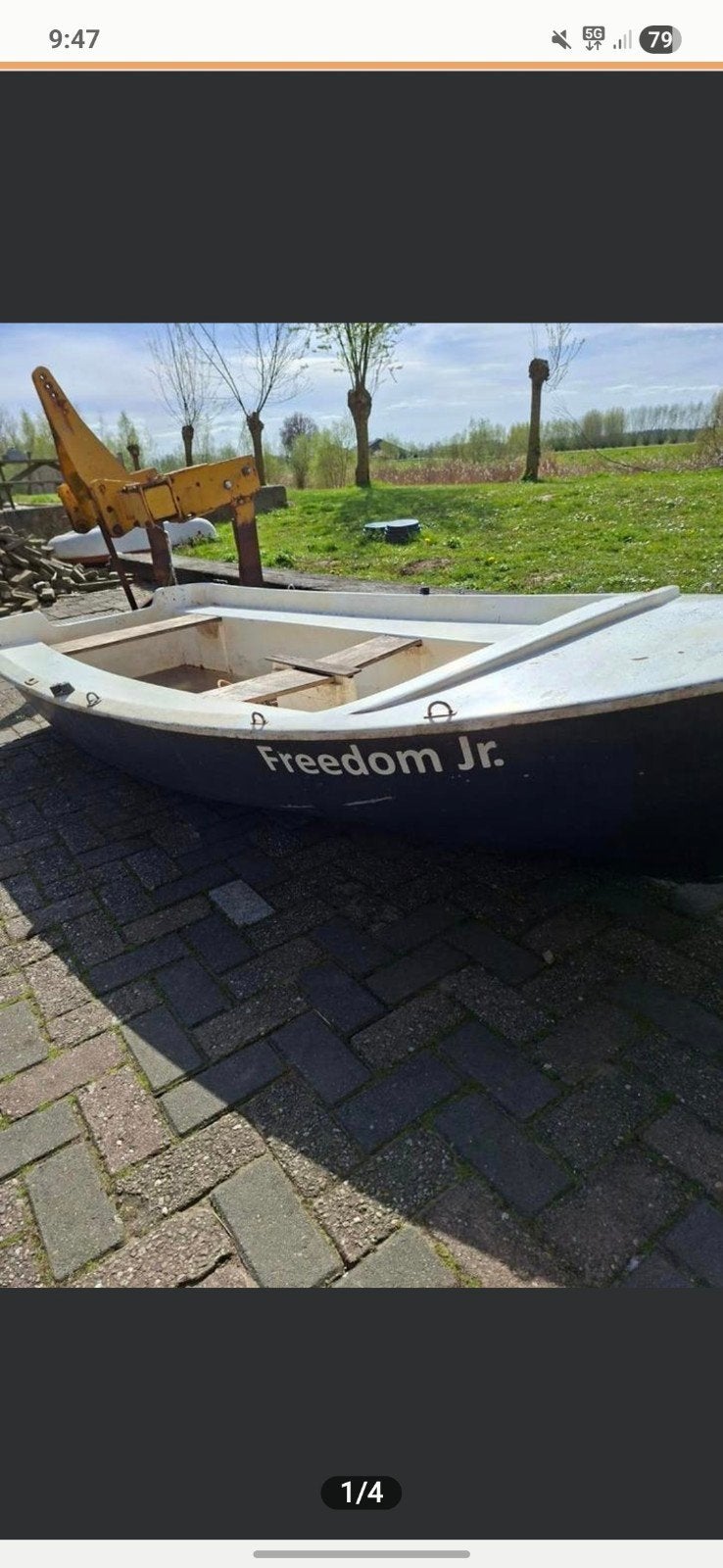 Bootje te koop! €80, Watersport en Boten, Ophalen, Gebruikt, Twee personen, Overige typen