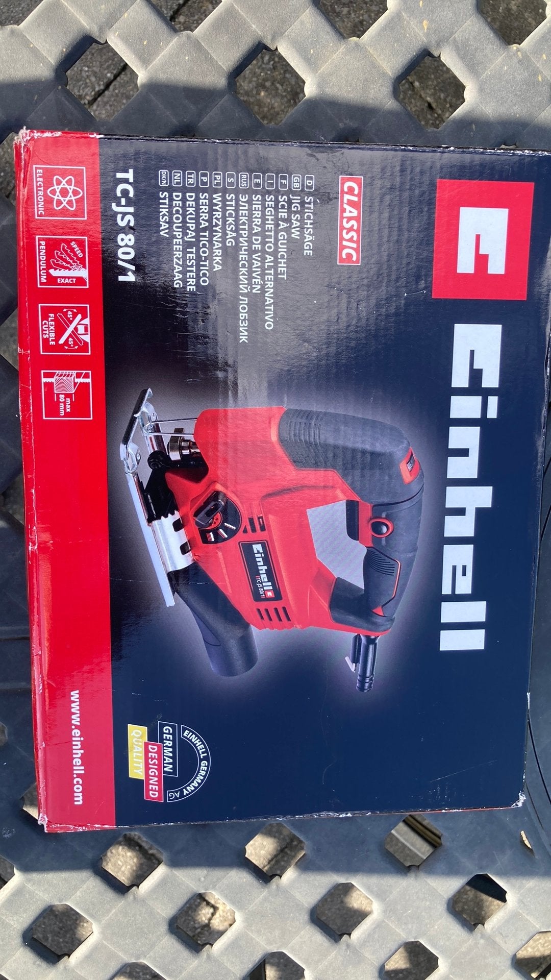 Te koop: Einhell decoupeerzaag., Ophalen, Decoupeerzaag, Zo goed als nieuw, 30 tot 70 mm