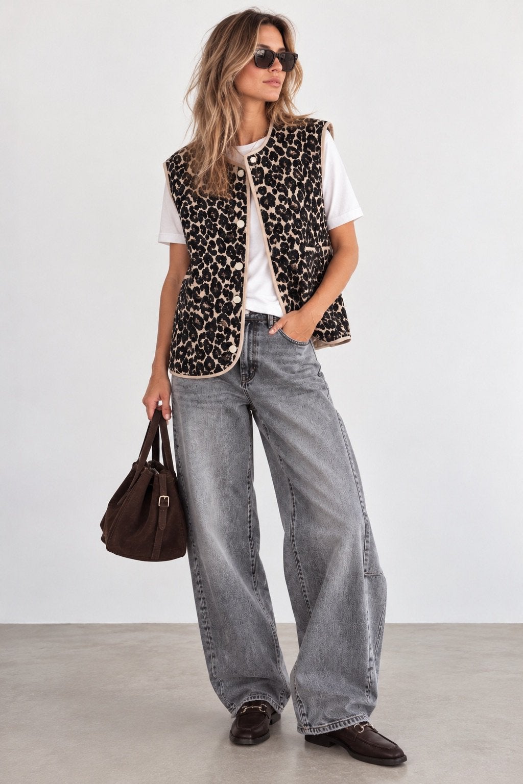 C&S The Label leopard gilet maat M/L panterprint, Ophalen of Verzenden, Nieuw
