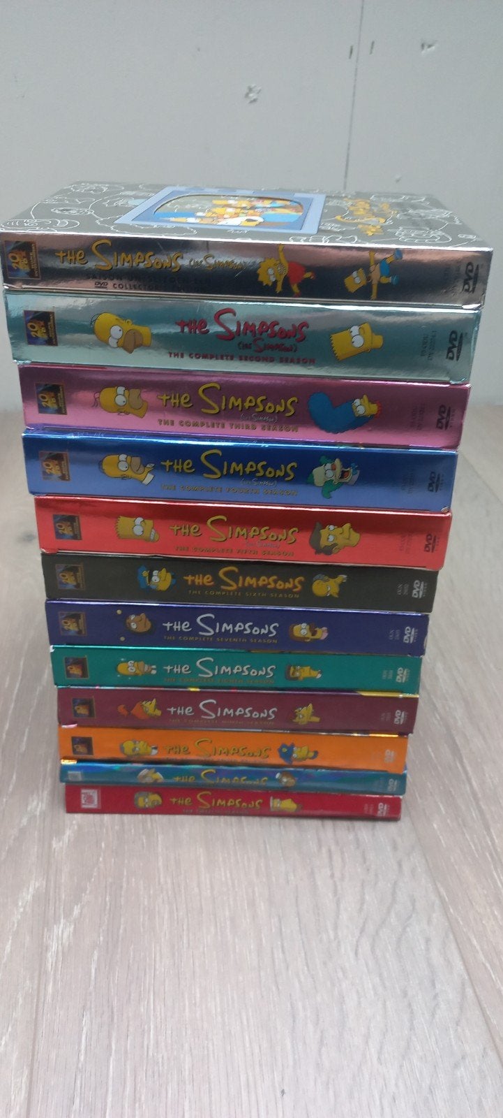 The Simpsons Seizoen 1 t/m 12 DVD Boxset, Gebruikt, Animatie, Amerikaans, Nederlands