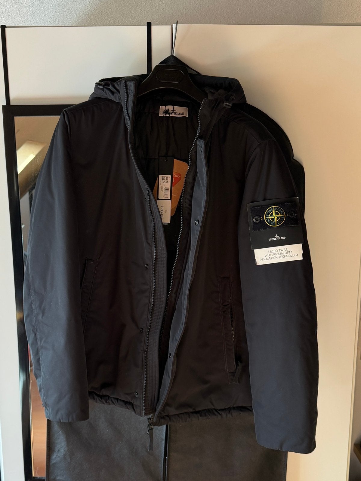 Stone Island Micro Twill Hood Jacket Black – M, Ophalen of Verzenden, Zo goed als nieuw, Maat 48/50 (M), Zwart