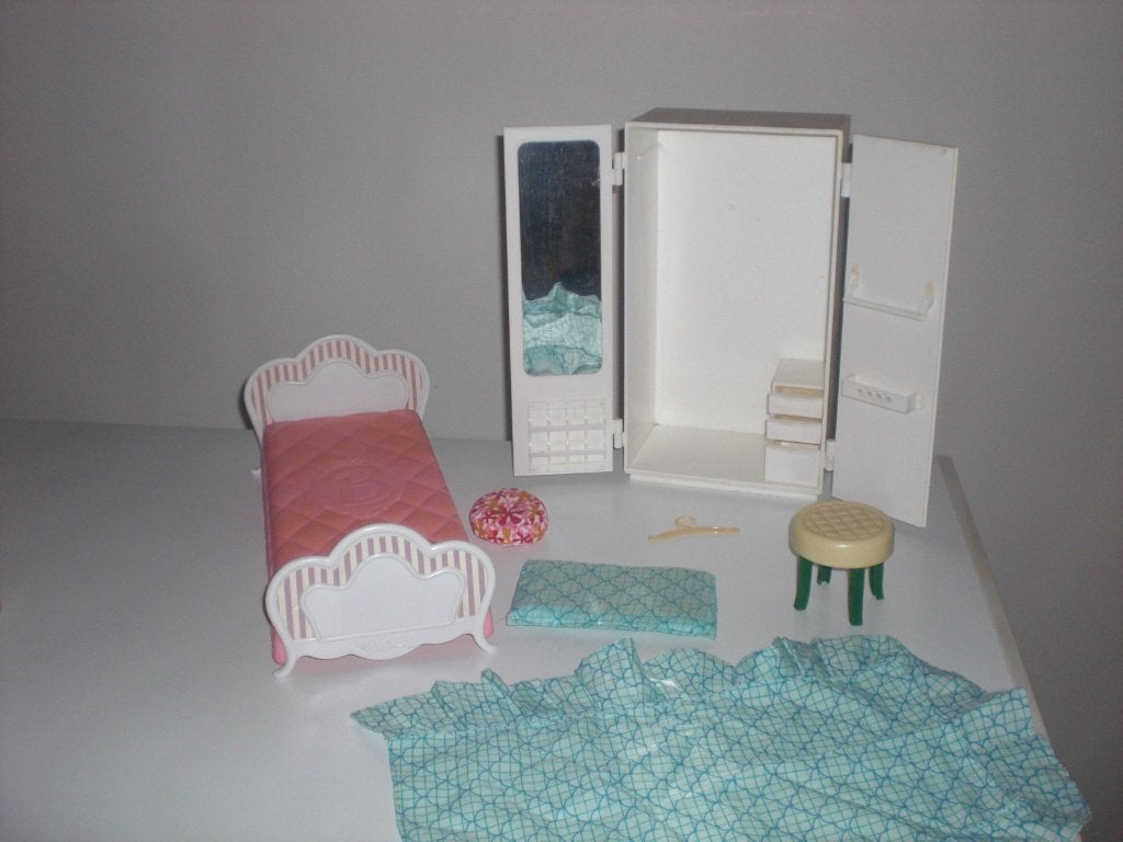 vintage barbie slaapkamer, Ophalen of Verzenden, Gebruikt, Barbie
