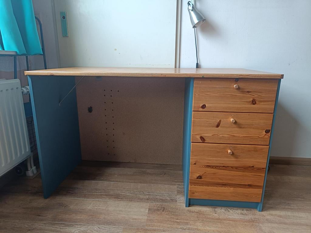 Houten bureau’s met hangmappen lades., Ophalen, Overige typen, Gebruikt, Meerkleurig