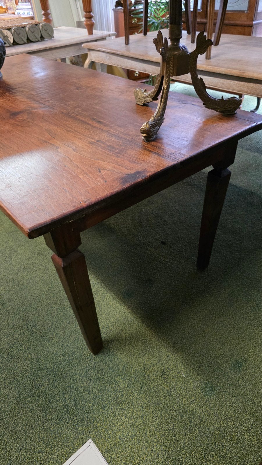 Grote Franse boeren eetkamertafel, Ophalen