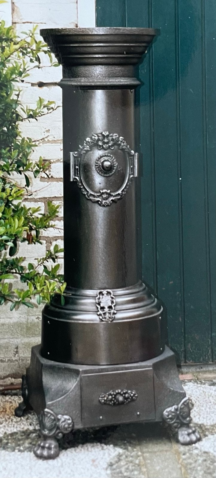 Antieke originele Drentse turfstoker “Lange Jan”, Ophalen, Gaskachel