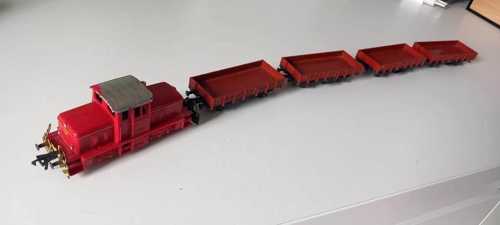 Fleischmann lok en wagons, Gelijkstroom, Fleischmann, Ophalen of Verzenden, Gebruikt
