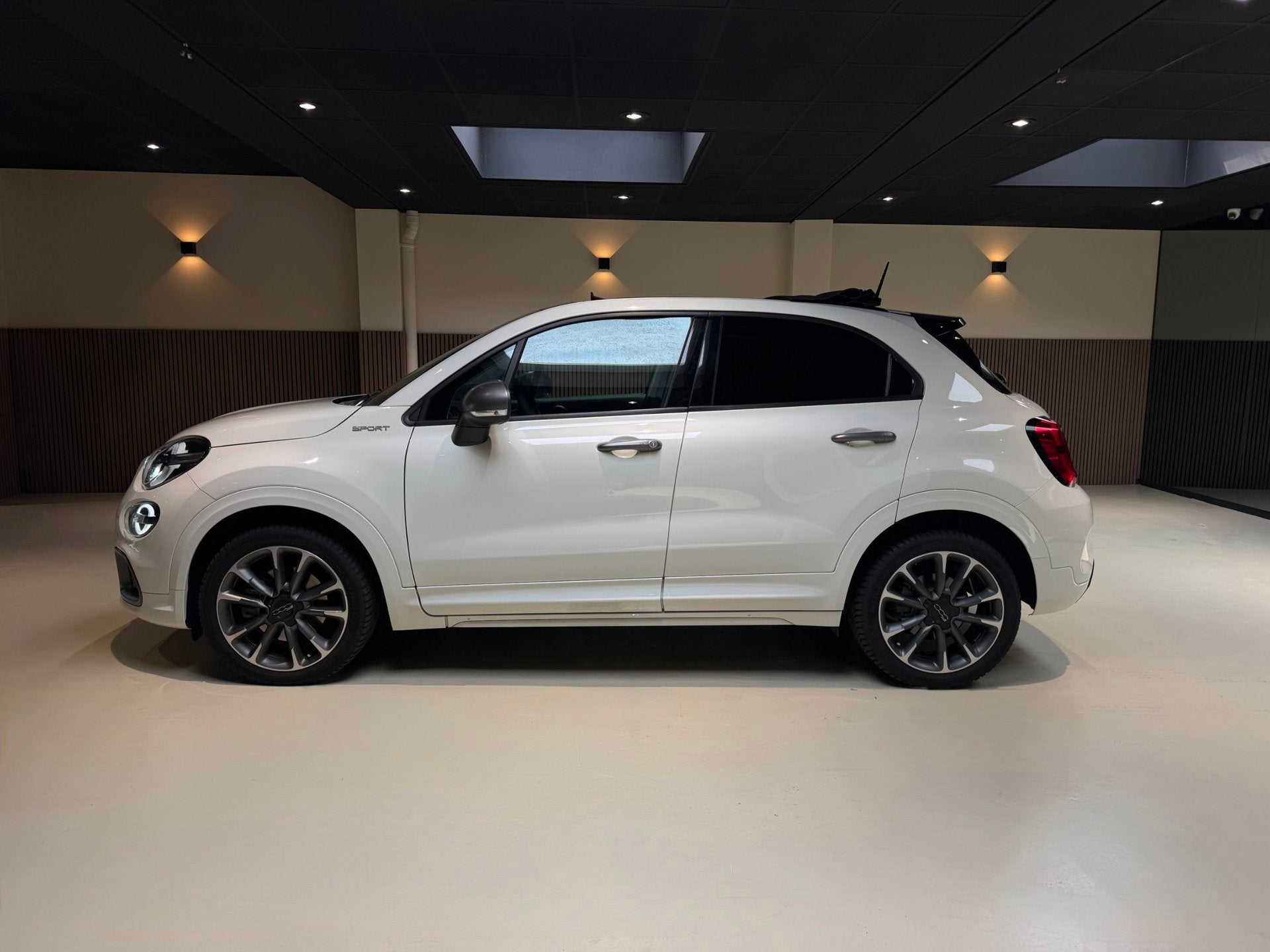Fiat 500 X 1.5 Hybrid Sport Cabrio |Blindspot|Camera|Nav|Key, Auto's, Gebruikt, Zwart, 4 cilinders, 500X