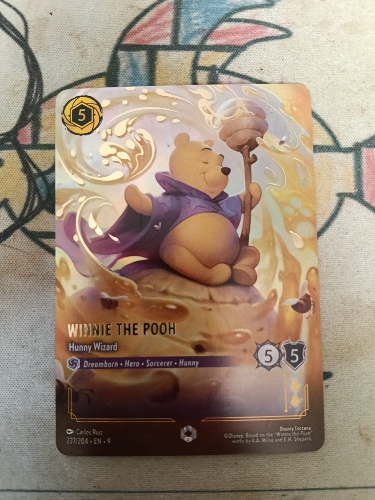Lorcana Winnie the Pooh - Hunny Wizard Enchanted, Ophalen, Nieuw, Losse kaart, Foil