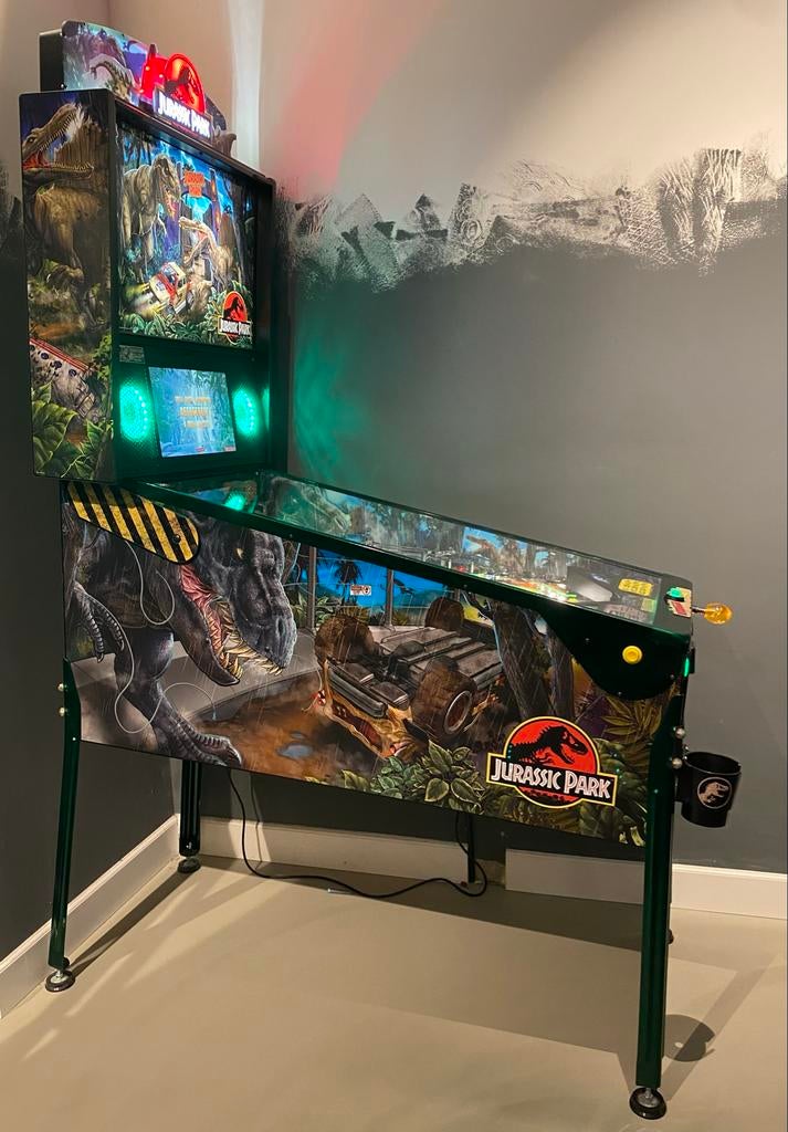 Stern Pinball Jurassic Park Flipperkast - Zeer zeldzaam, Verzamelen, Automaten | Flipperkasten, Ophalen, Elektronisch, Stern, Zo goed als nieuw
