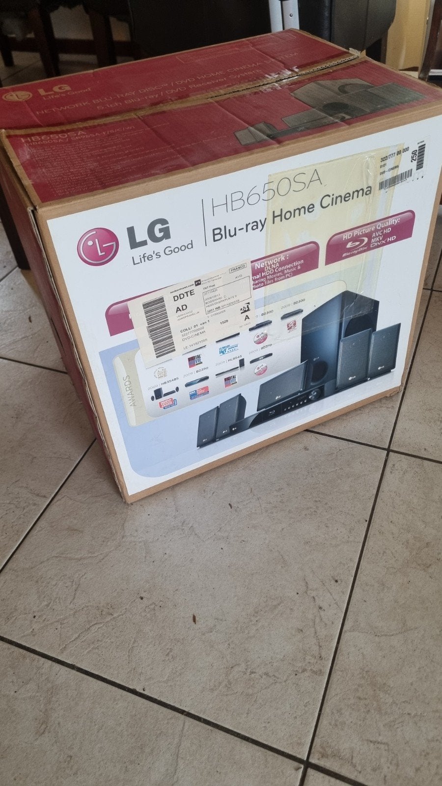 LG HB650SA Blu-ray Home Cinema Systeem - Nieuw in doos, Overige merken, Blu-ray-speler, 70 watt of meer, Nieuw