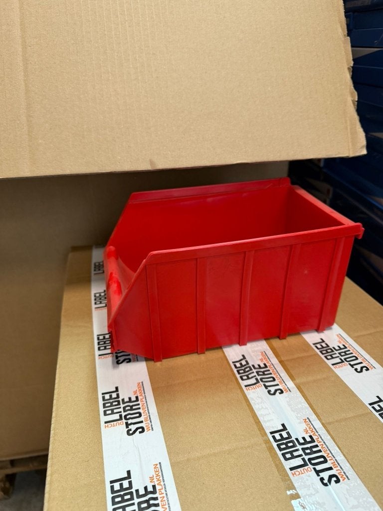 Kunststof magazijnbak / stapelbak A2 170x105x75 mm rood, Gebruikt, Minder dan 50 cm, Ophalen of Verzenden, Delta Commerce B.V.