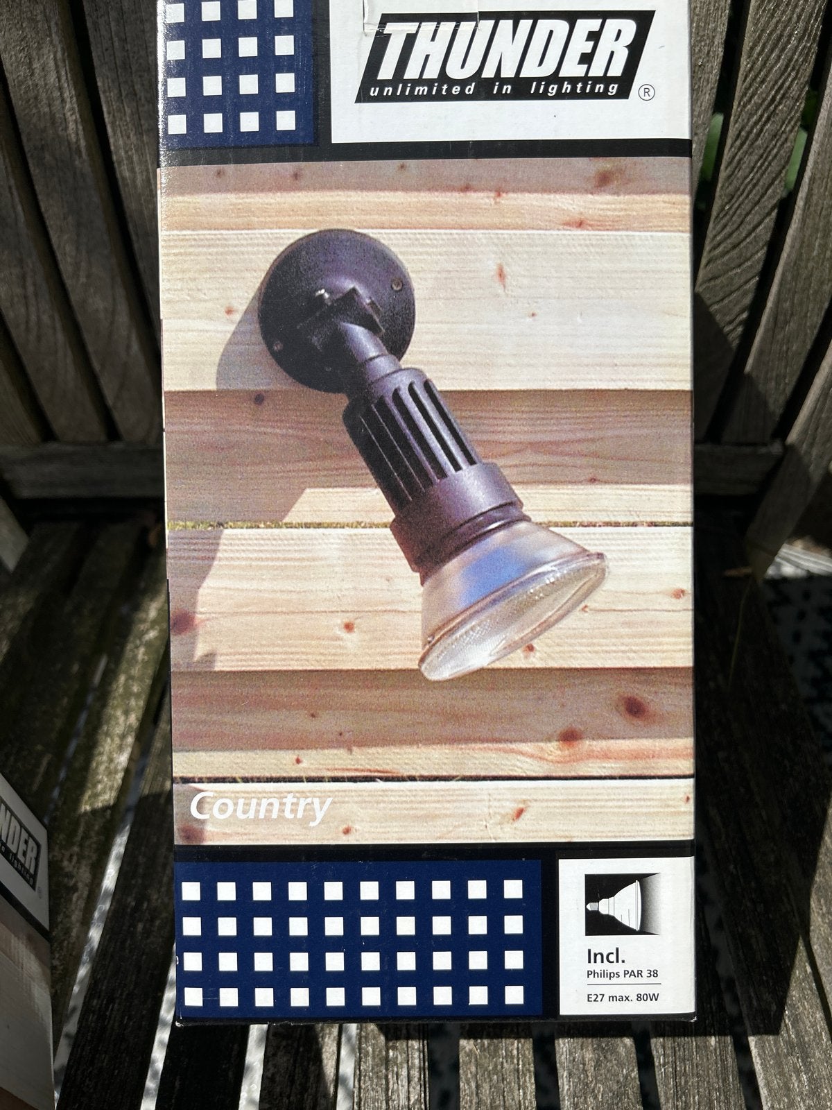 3x Thunder Country Buitenlamp E27 Nieuw in Doos, Ophalen of Verzenden, Nieuw, E27 (groot), Overige merken
