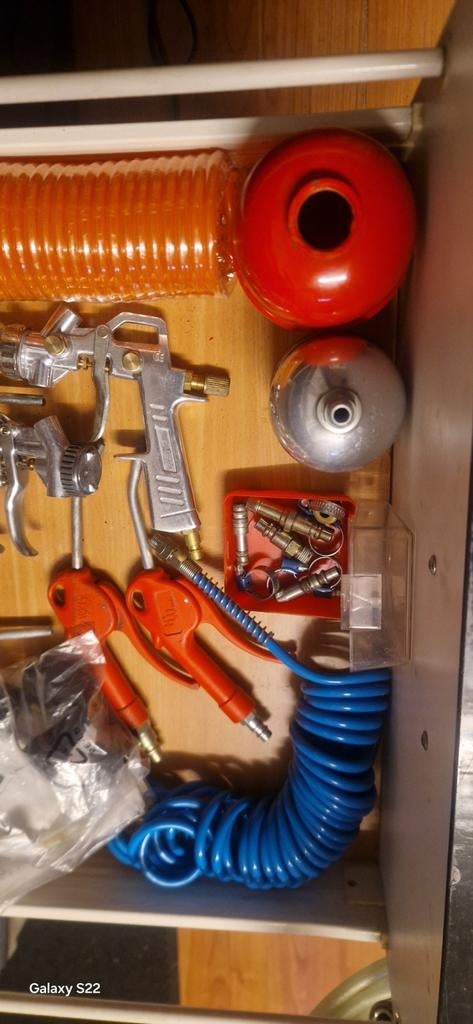 Luchtpistool attributen compressor, Ophalen of Verzenden, Gebruikt