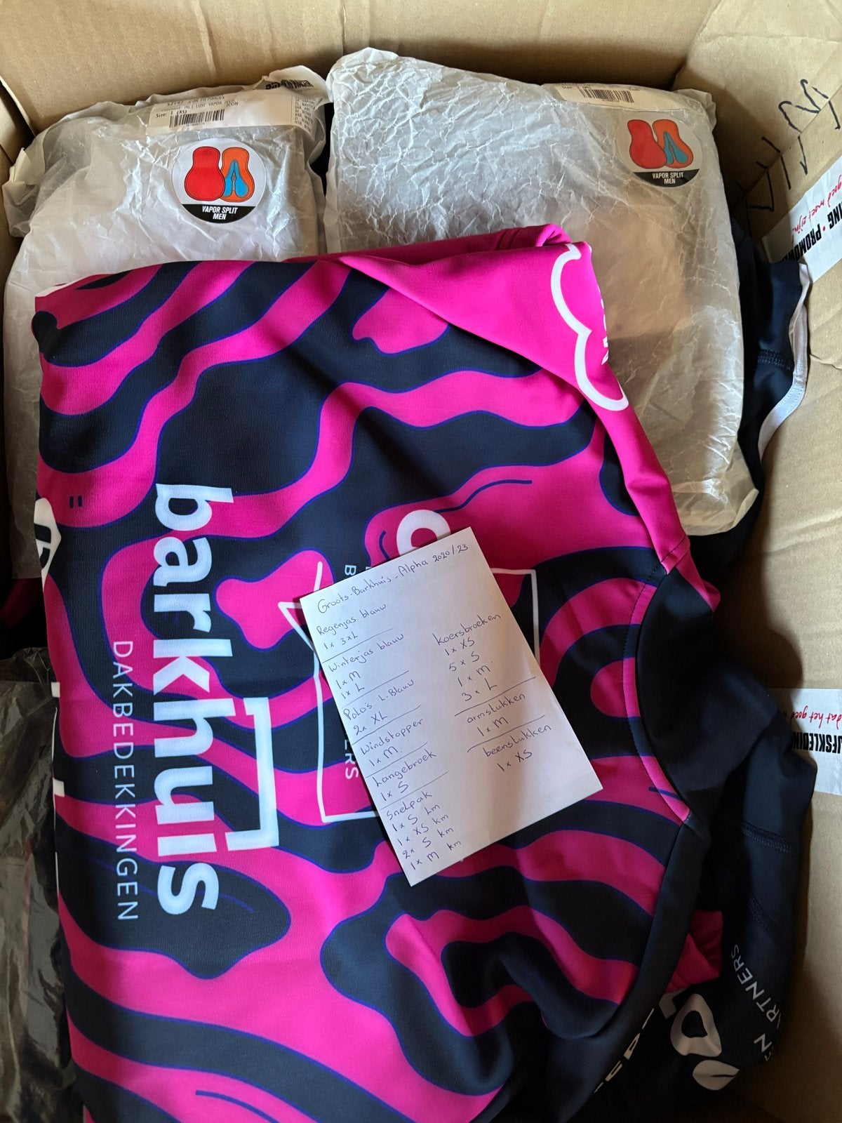 Fietskleding en polo's - Barkhuis Alpha Team, Kleding | Heren, Maat 52/54 (L), Meerkleurig, Nieuw, Ophalen of Verzenden