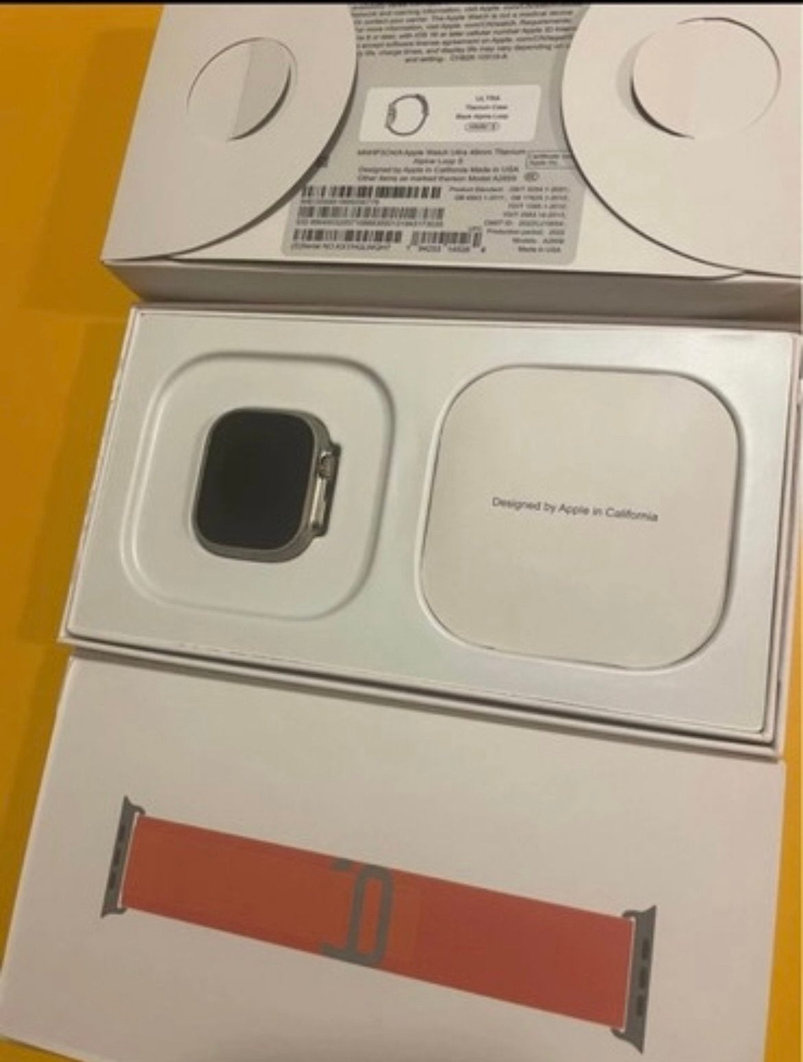 Apple watch ultra, IOS, Nieuw, Oranje, Ophalen of Verzenden