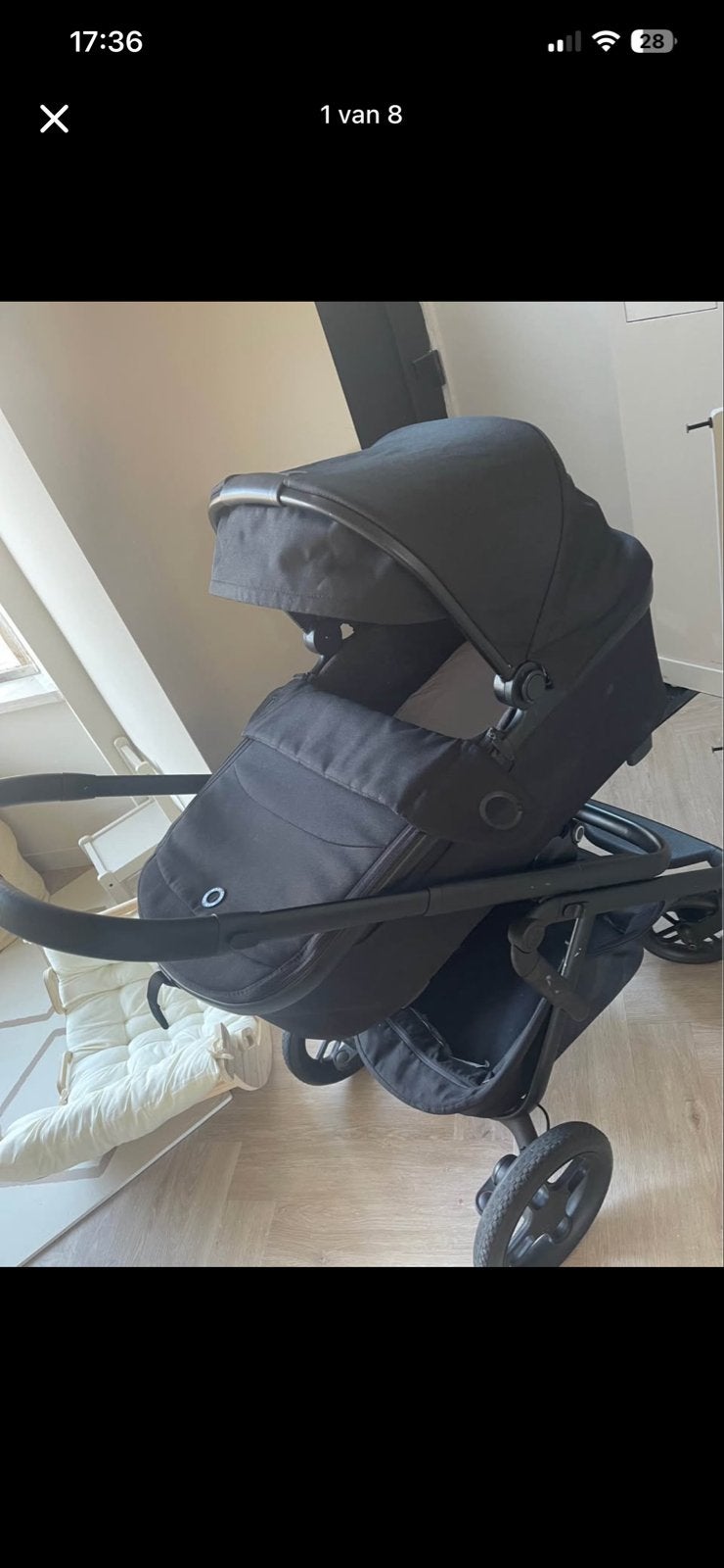 Maxi Cosi Lila XP 2-in-1 kinderwagen - Zwart (Gebruikt), Gebruikt, Ophalen of Verzenden, Combiwagen, Met reiswieg