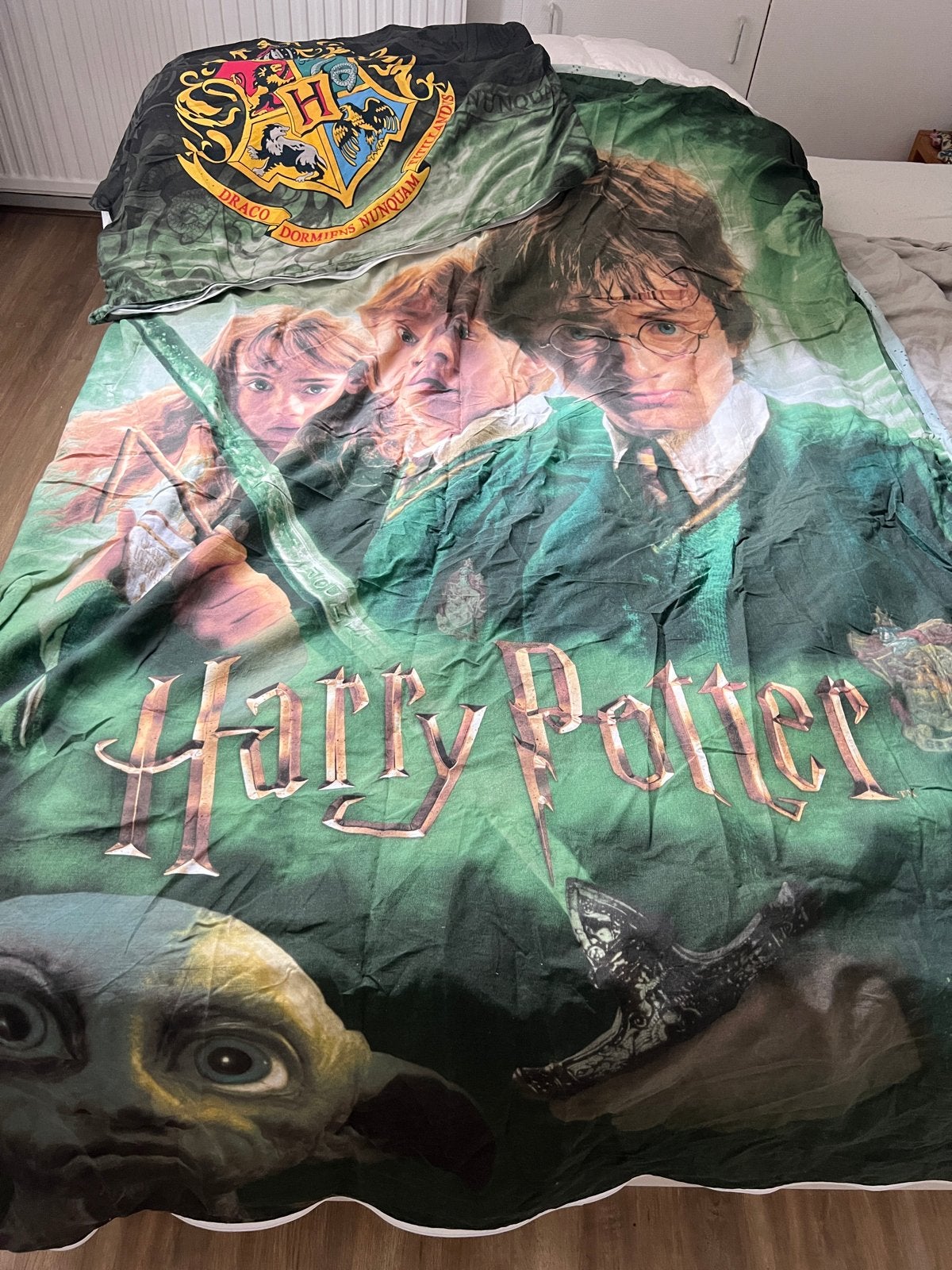 Harry Potter Dekbedovertrek Eenpersoons, Gebruikt, Overige merken, Ophalen of Verzenden, Wasbaar