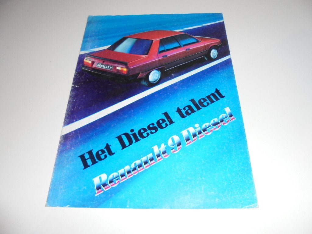 brochure Renault 9 Diesel  1983, Ophalen of Verzenden, Gelezen, Renault