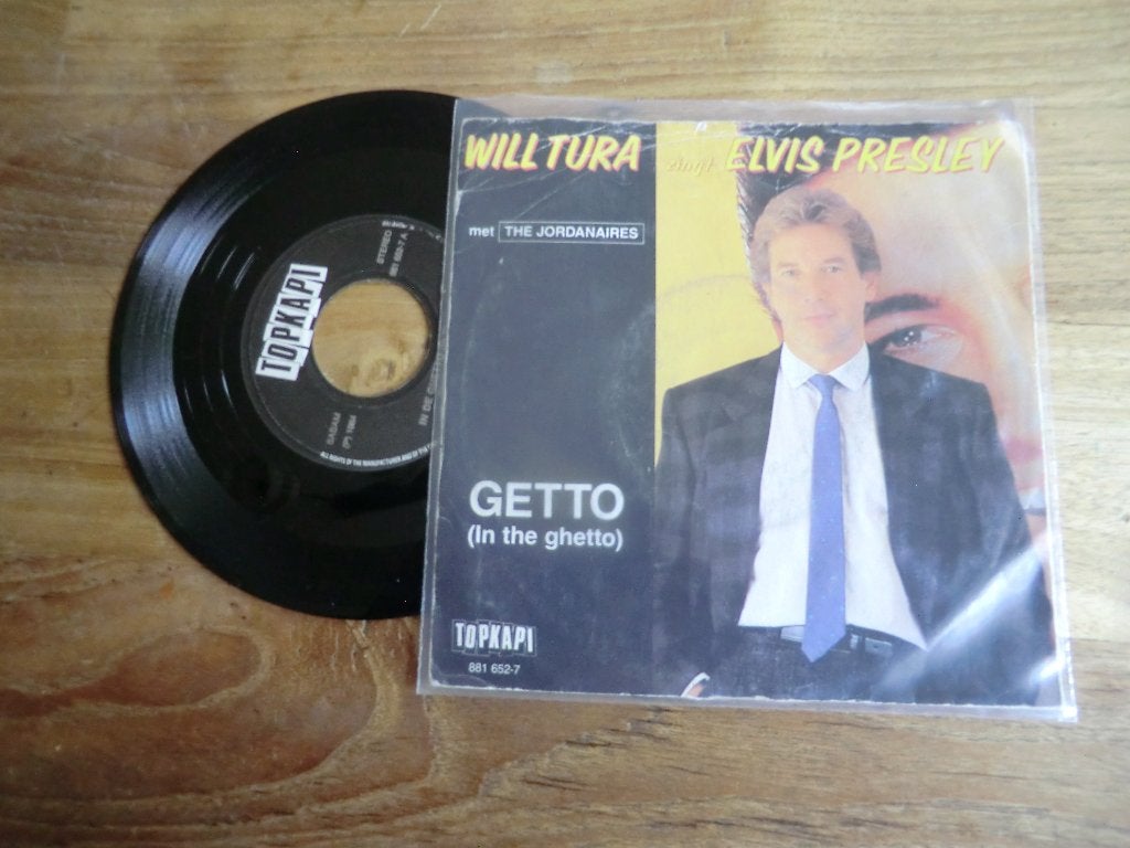 will tura   getto/duivelskind, Cd's en Dvd's, Vinyl | Nederlandstalig, Verzenden, Gebruikt, 7 inch, Levenslied of Smartlap