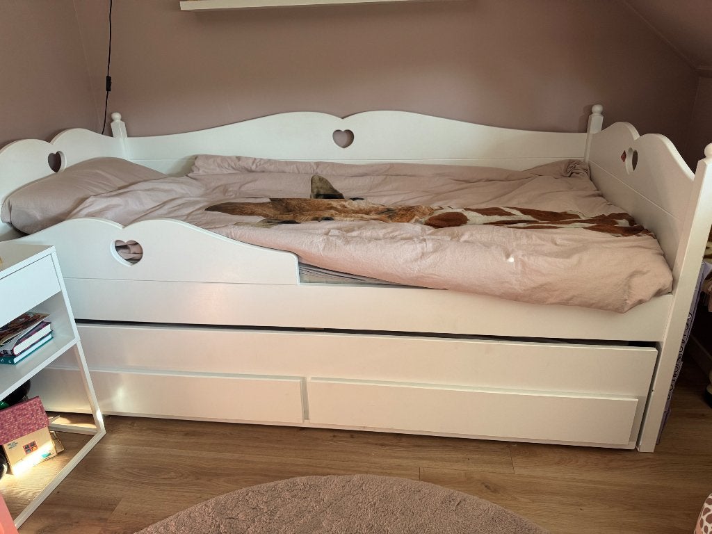 Kinderbed bedbank Emma, 85 tot 100 cm, Gebruikt, 180 cm of meer, Ophalen