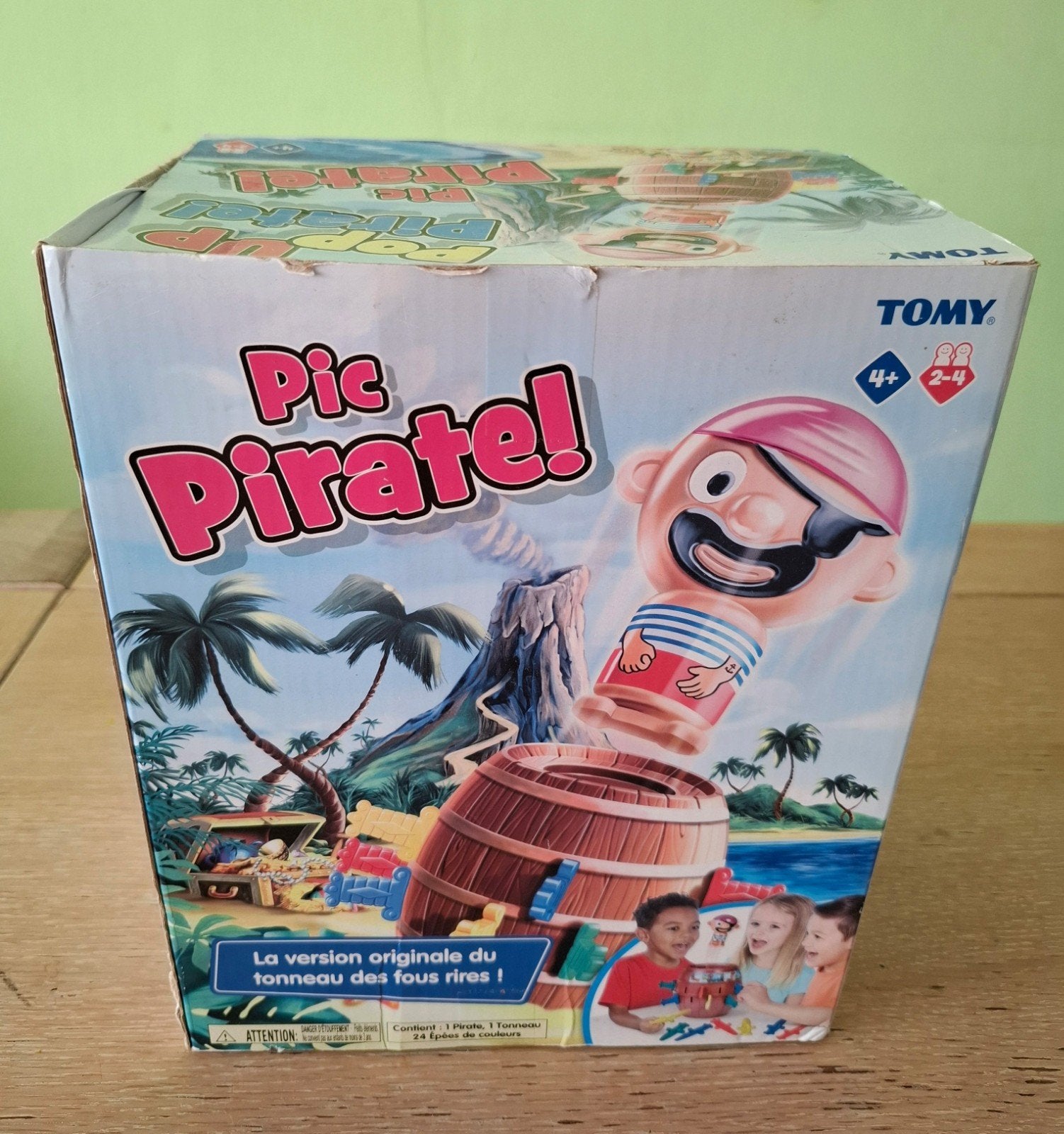 Pop Up Piraat Spel - Tomy Pic Pirate!, Kinderen en Baby's, Ophalen of Verzenden, Zo goed als nieuw, Jongen of Meisje