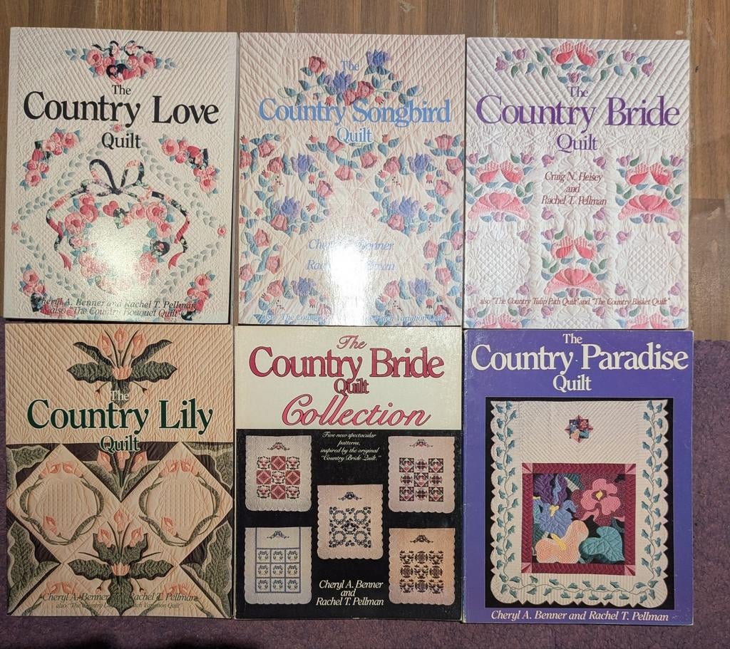 Country Love & meer: Verzamelboeken over quilten (6 stuks), Ophalen of Verzenden, Gelezen, Borduren en Naaien, Cheryl A. Benner en Rachel T. Pellman