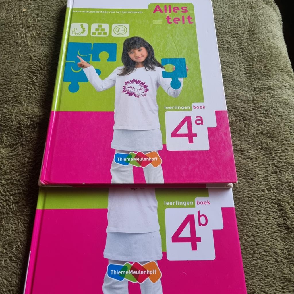 Groep 4 Alles Telt leerlingenboek 4a 4b  Basisschool rekenen, Ophalen of Verzenden, Gelezen, Non-fictie