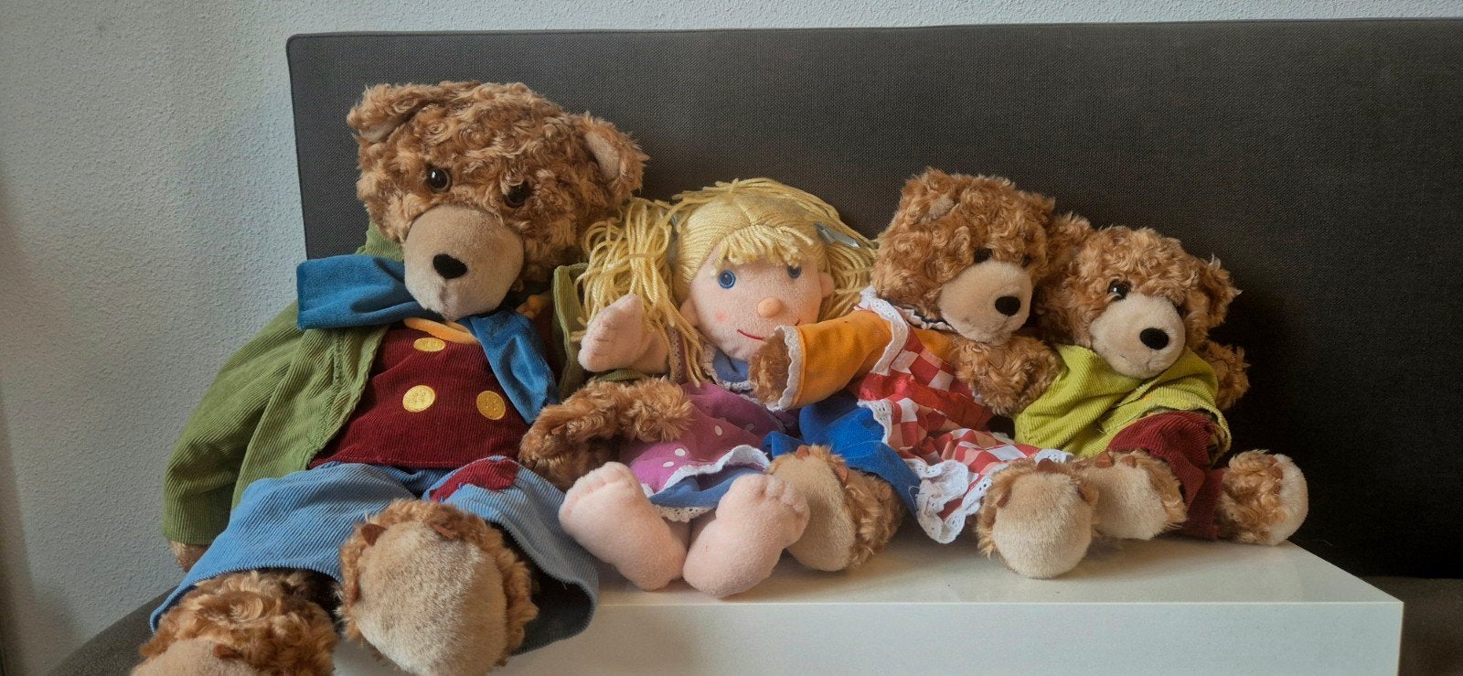 Goldilocks en de Drie Beren handpoppen, Overige merken, Overige karakters, Beer, Ophalen of Verzenden