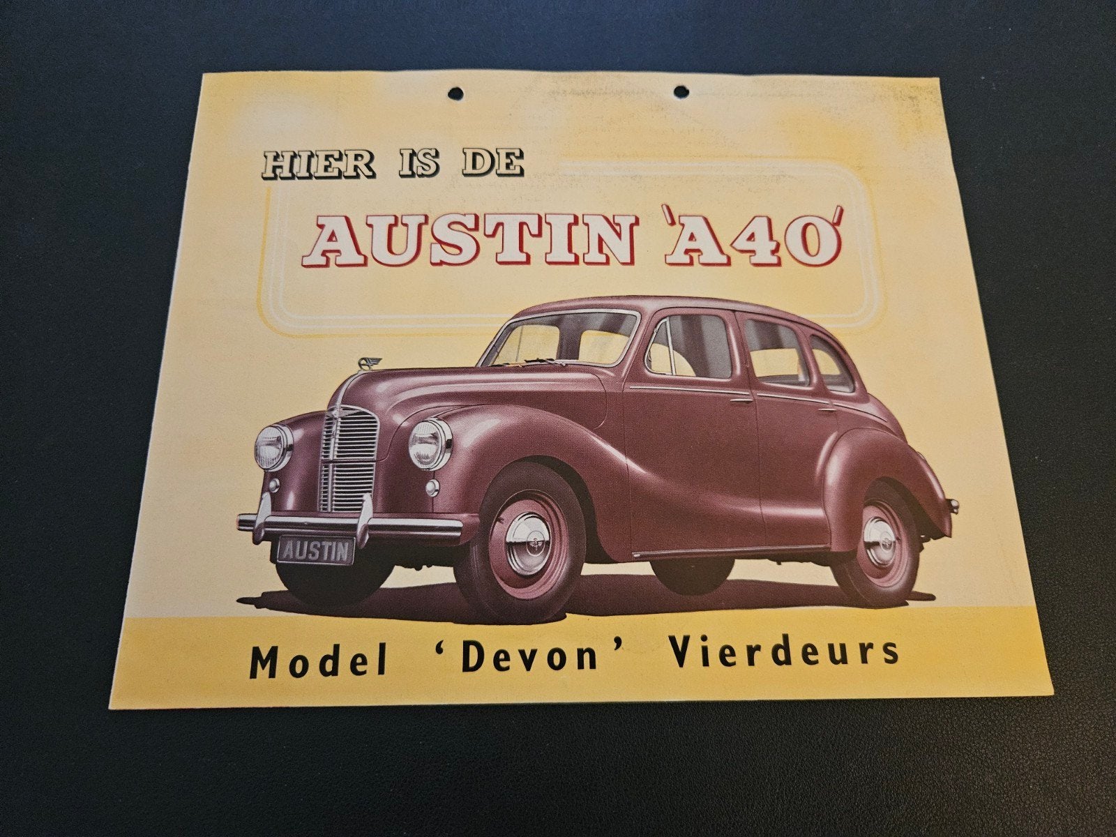 Brochure Austin A40 Devon Vierdeurs, Ophalen of Verzenden, Zo goed als nieuw, Overige merken