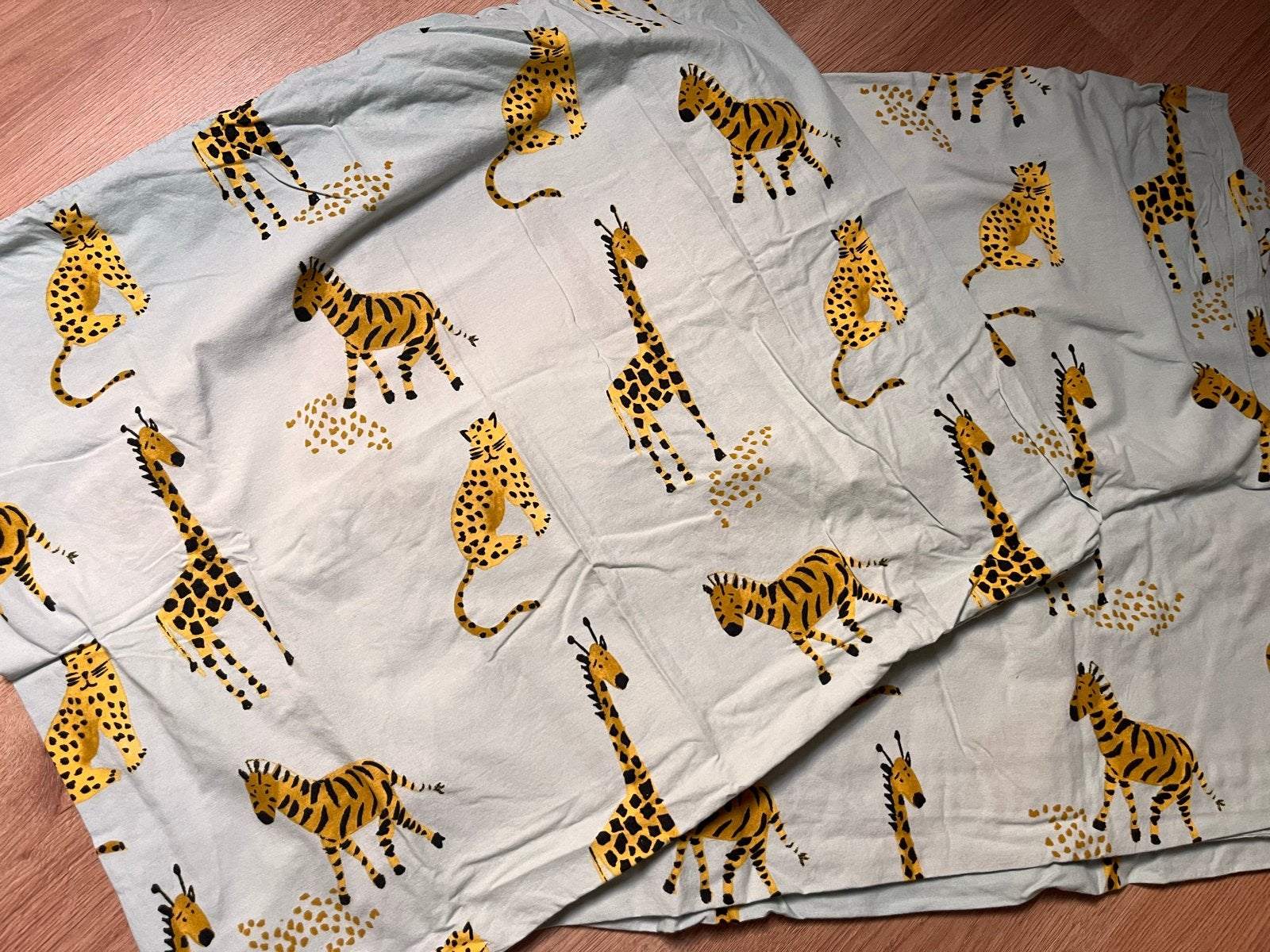 Dekbedovertrek met dierenprint (giraffen, zebra's, luipaarde, Gebruikt, Overige merken, Dekbedovertrek, Ophalen of Verzenden