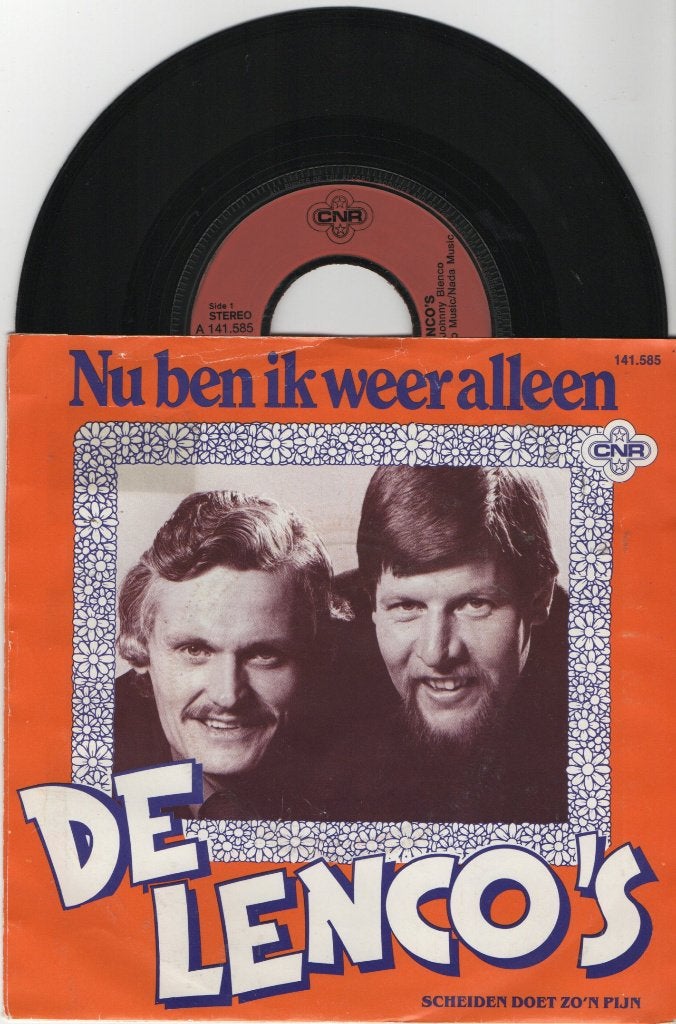 De Lenco's – Nu Ben Ik Weer Alleen, Ophalen of Verzenden, Gebruikt, 7 inch, Levenslied of Smartlap