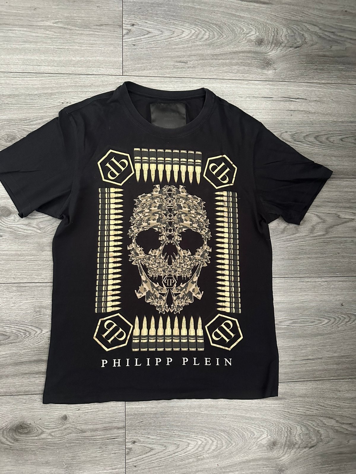 Philip Plein T-shirt origineel maat L, Ophalen of Verzenden, Zo goed als nieuw, Zwart