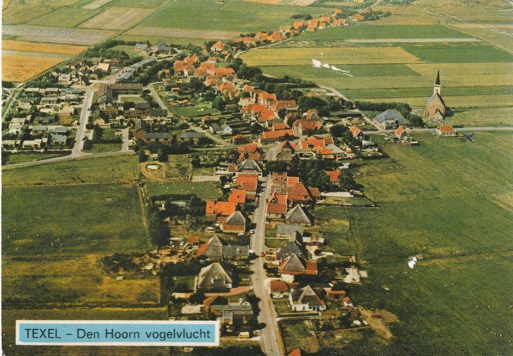 DEN HOORN Panorama Luchtfoto, Verzenden, 1980 tot heden, Gelopen, Waddeneilanden