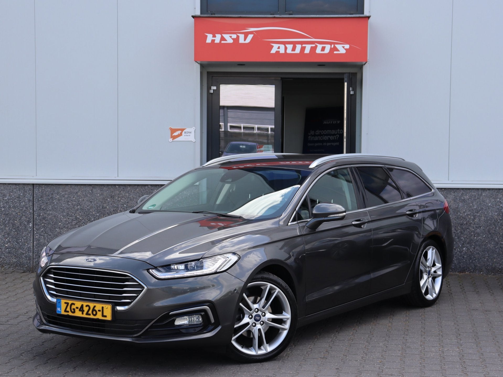 Ford Mondeo Wagon 2.0 IVCT HEV Titanium navi LM airco org NL, Gebruikt, 4 cilinders, Mondeo, Hybride Elektrisch/Benzine