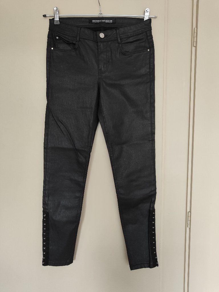 leren broek van nep leer leather look Zara Trafaluc, Maat 38/40 (M), Nieuw, Ophalen of Verzenden, Lang