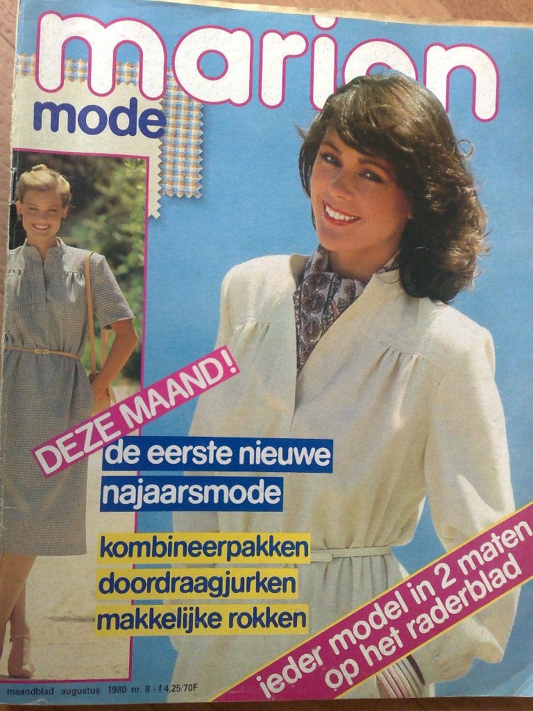 Marion zelfmaakmode augustus nr. 8 / 1980, Verzenden, Vrouw, Marion