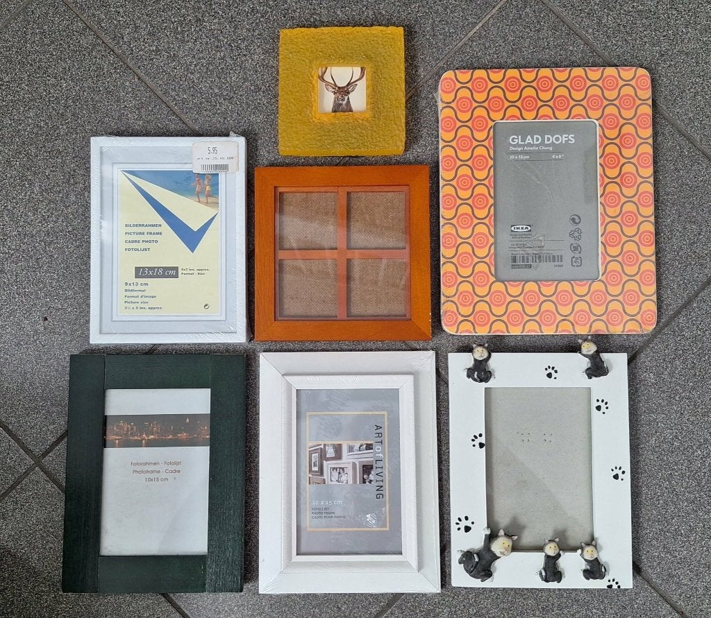 Te koop diverse fotolijstjes (in verschillende formaten)., Portrait en Landscape, Standaard fotolijst, Ophalen of Verzenden, Zo goed als nieuw