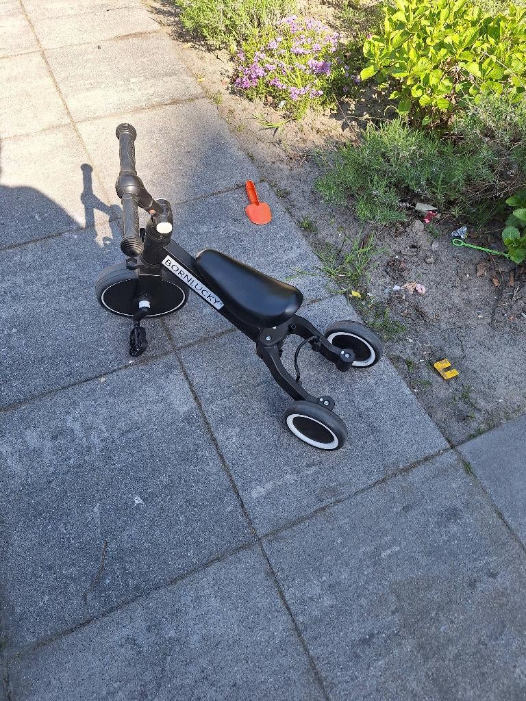 Loop fiets/driewieler met trappers, Ophalen, Terugtraprem, Verstelbare zitting, Born lucky