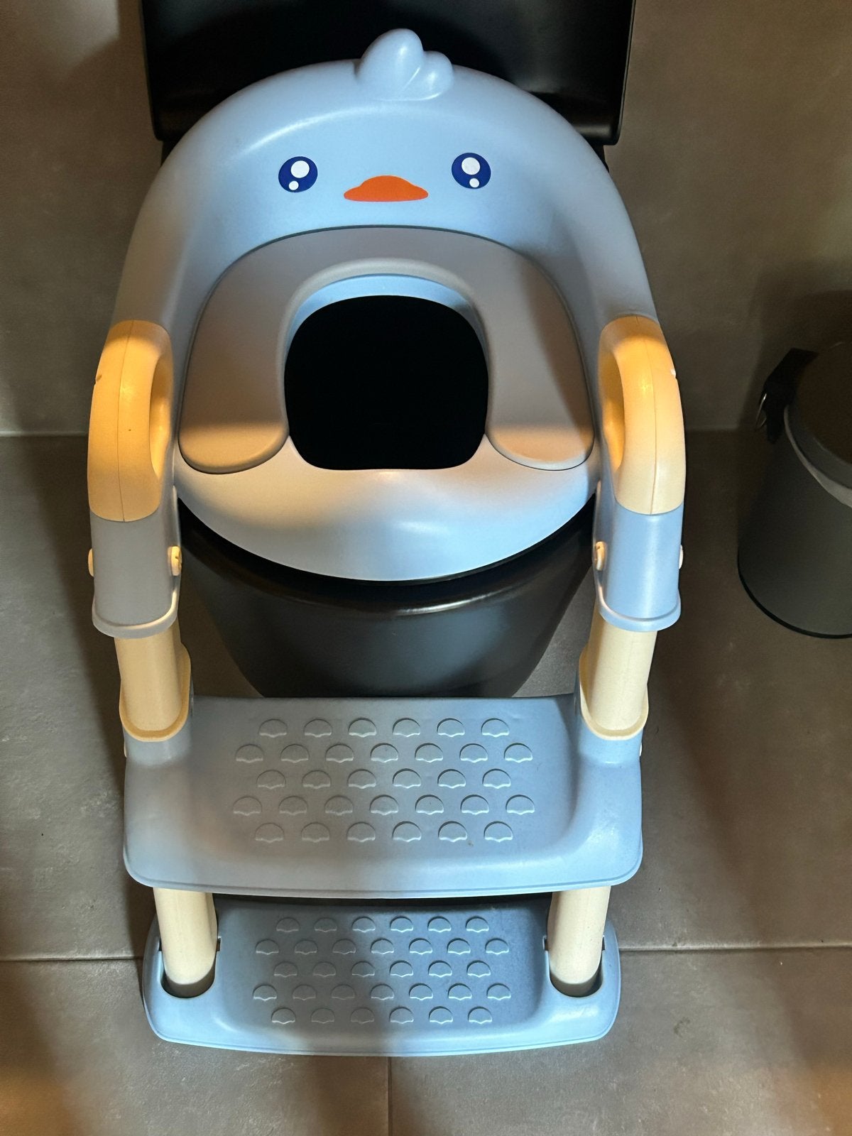 WC verkleiner met opstapje - Blauw eendje, Ophalen of Verzenden, Gebruikt